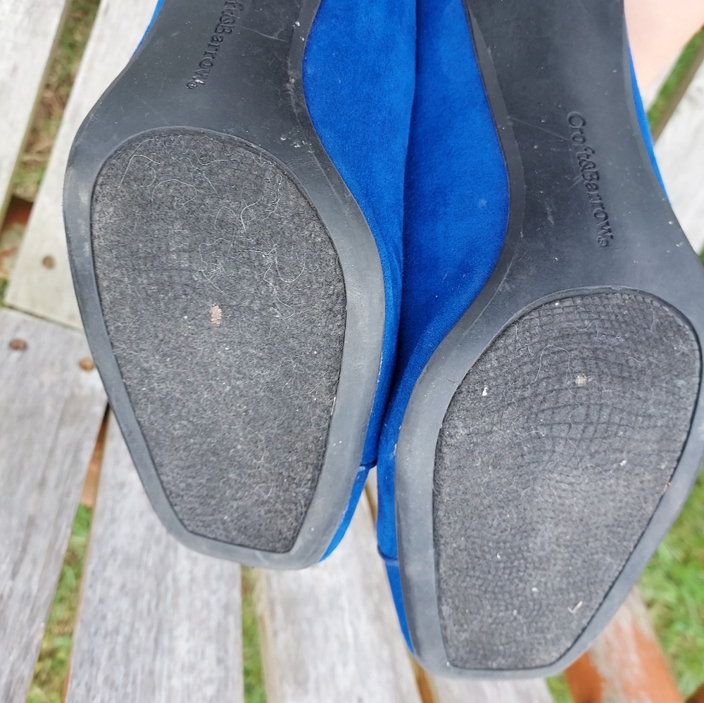 Croft & Barrow Women's Square Toe Blue Heels. - Picture 10 of 10